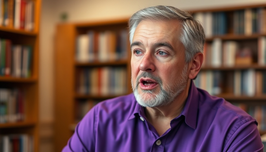 Middle-aged man discussing HMRC tax credits for personal expenses in a video.