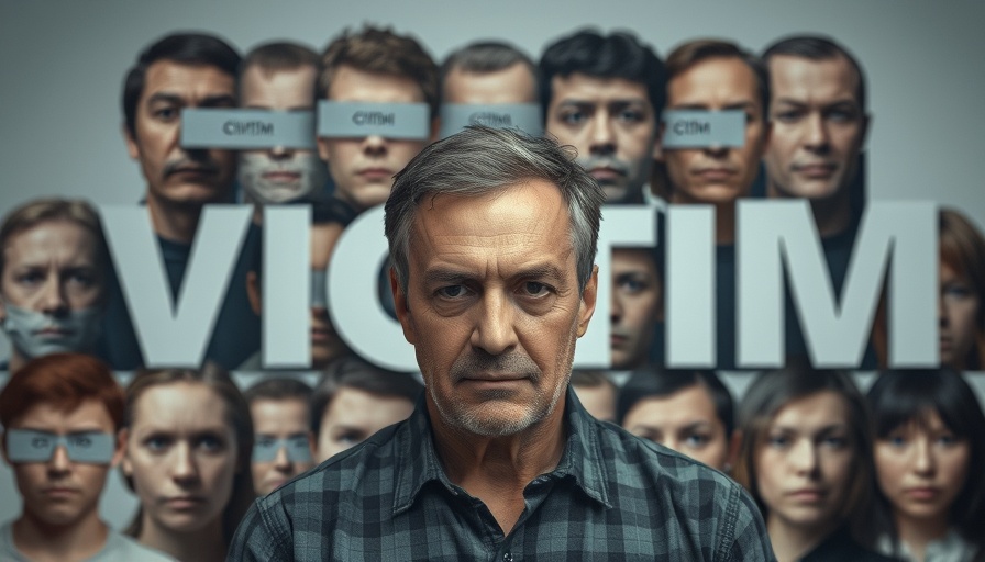 Collage with faces labeled 'VICTIM', related to UK Islamophobia Definition.