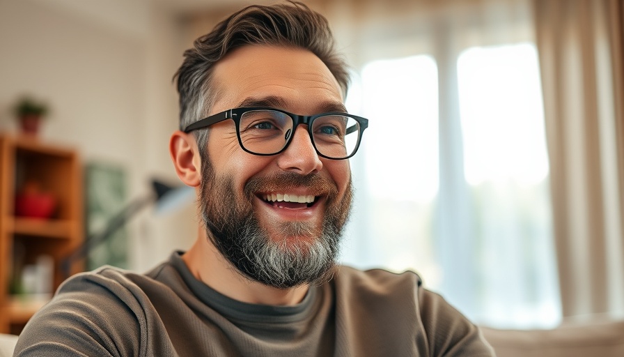 Casual indoor scene of smiling man discussing the importance of truth.