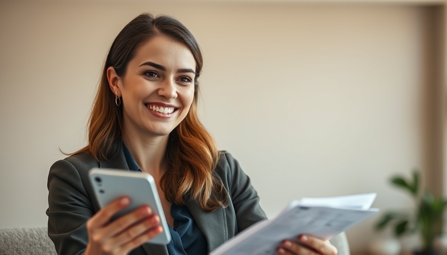 Confident woman discussing saving money without discipline indoors.