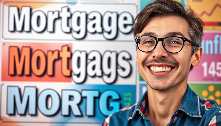 Informative graphic on mortgage affordability with smiling person.