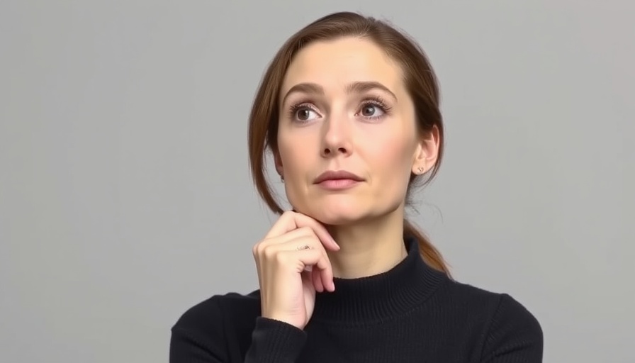 Thoughtful woman considering debt management plans, text 'WORTH IT?'