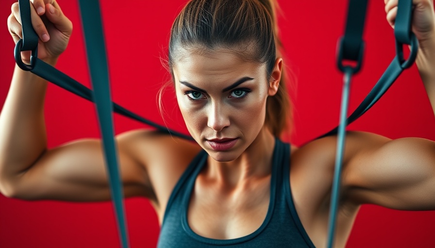 Fit woman performing standing exercises for love handles