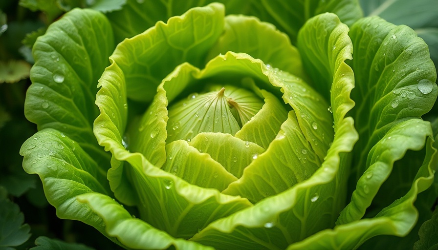 Fresh dewy lettuce as a natural dietary remedy for insomnia.