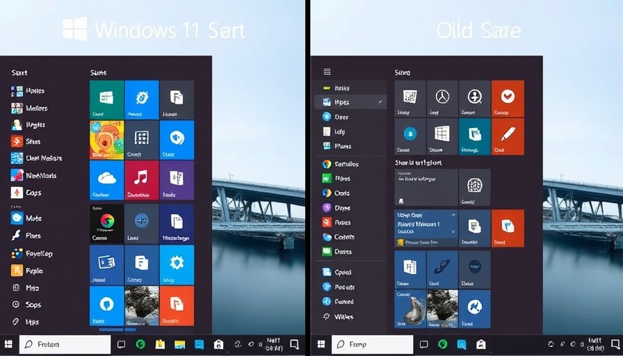 Comparison of Windows 11 new Start menu features vs old version.