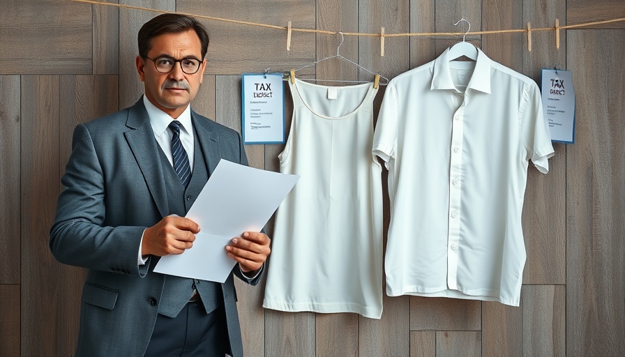 Understanding tax deductions for clothing with lawyer imagery.