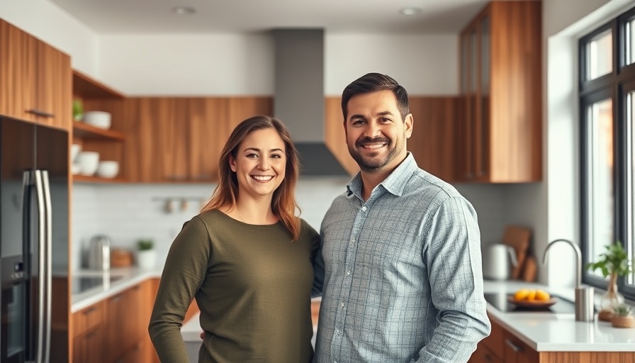 Couple in modern kitchen during a Vancouver home renovation