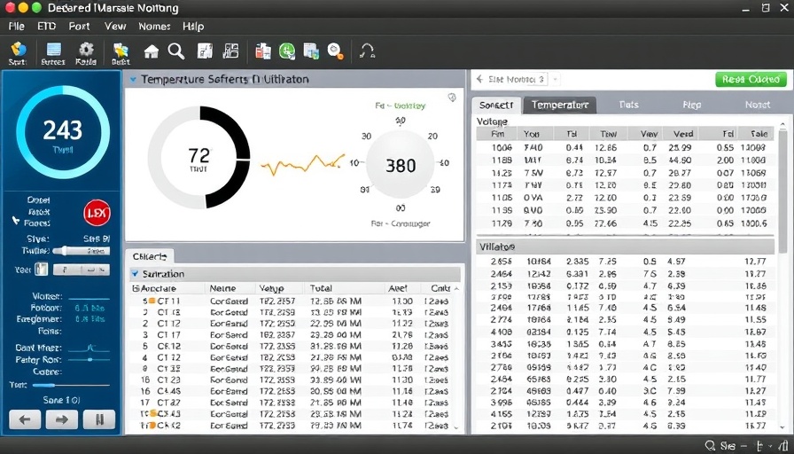 Hardware monitor showing PC performance metrics.
