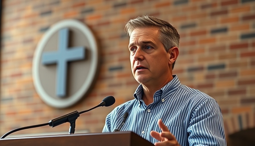 Understanding Psalm 148: Man speaking at a podium in church.