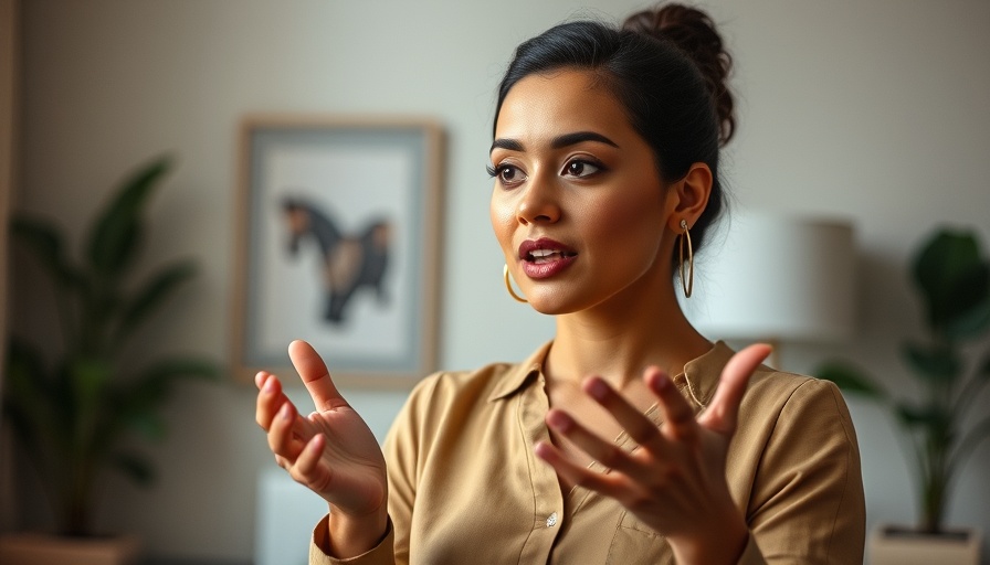 Confident woman discussing financial empowerment, Stop Saying I Can't Afford It.