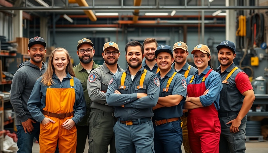 Diverse manual workers united, highlighting elevated status and pay.