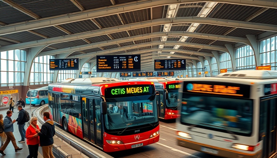 Modern bus terminal with increased capacity at South Station.