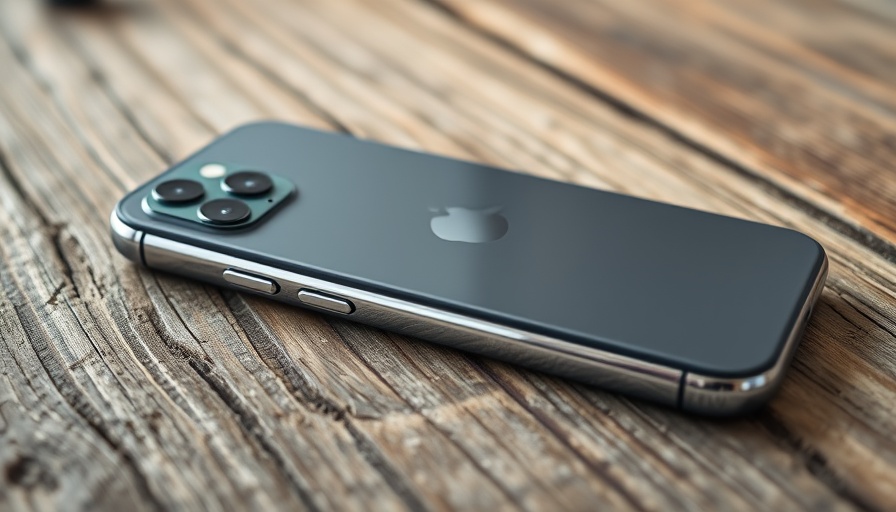 Green iPhone on wooden surface, showcasing new features.
