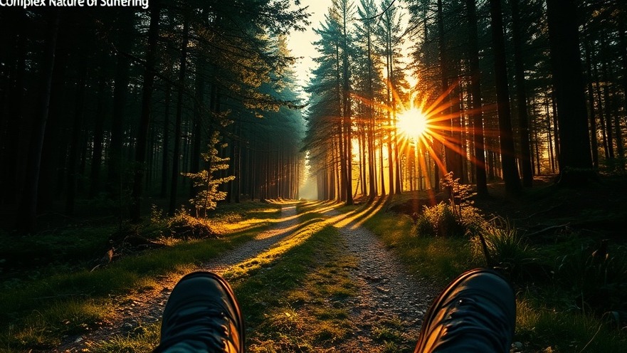 Pathway through a forest symbolizes faith and God's purpose in suffering.