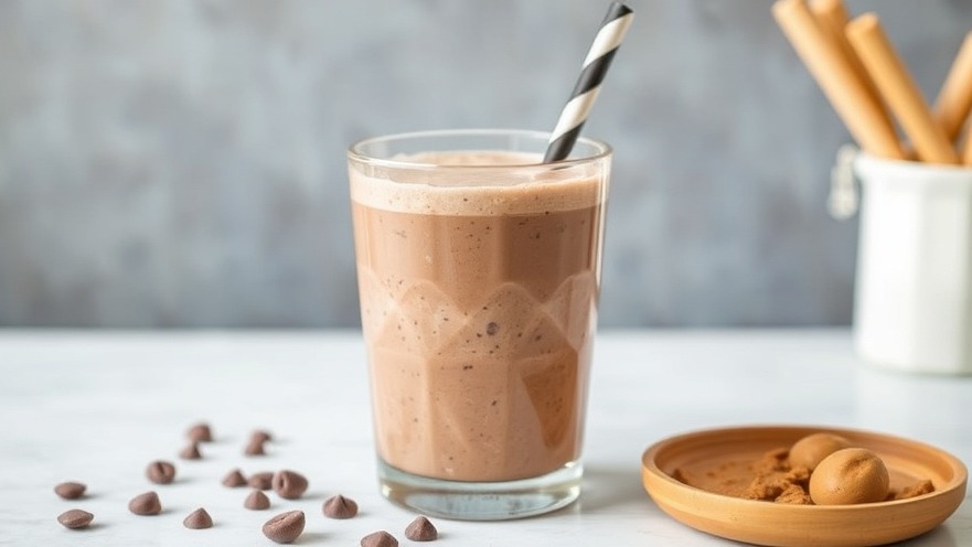 Chocolate peanut butter smoothie