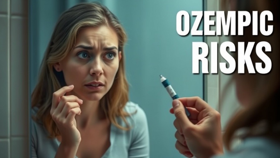 Concerned woman with a medication pen reflecting on GLP-1 side effects in a morning bathroom.