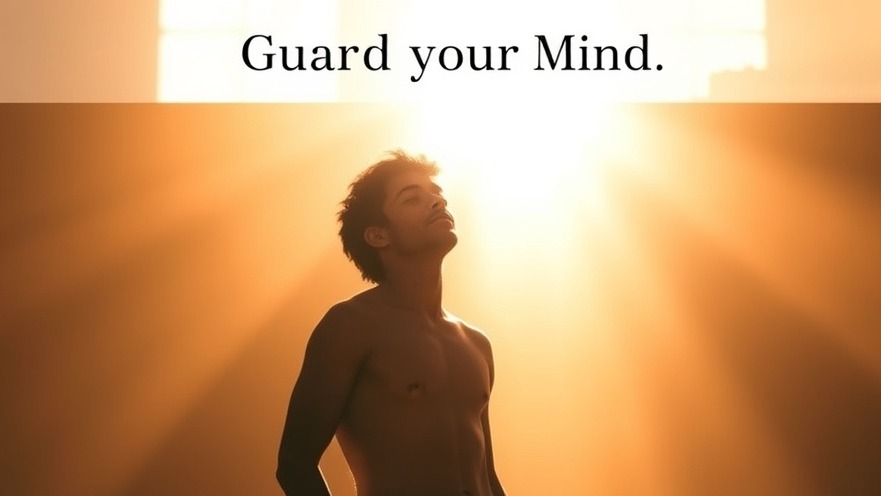 A serene Christian person symbolizing mental purity and spiritual growth, focusing on positive thoughts.