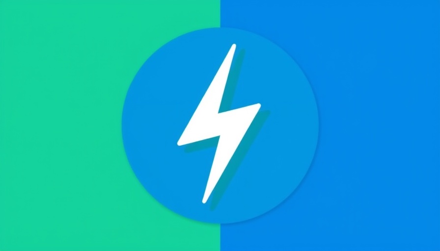 Icon representing solar storage benefits with blue and green background