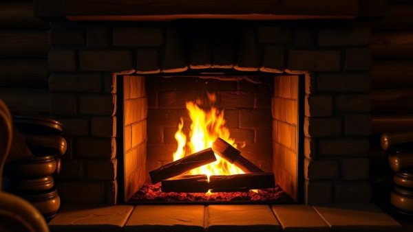 Permission to Rest This Holiday by a warm, cozy fireplace.