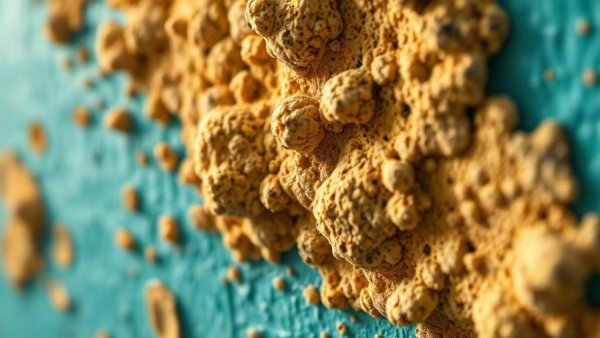 Close-up of mold growth on wall, highlighting mold toxicity effects.