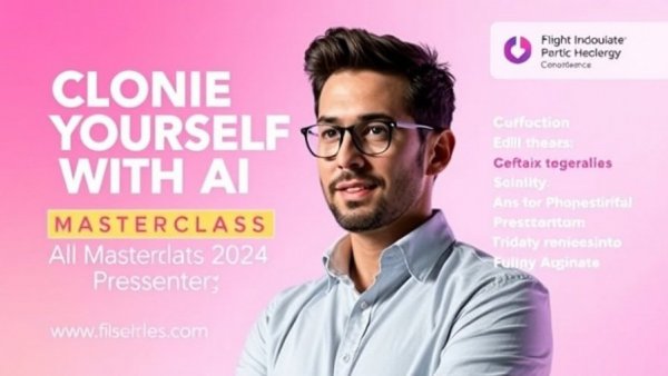 Promotional poster on AI and time-saving for spiritual healing.