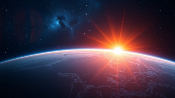 7.83 Hz Schumann Resonance cosmic Earth with sunrise effect.