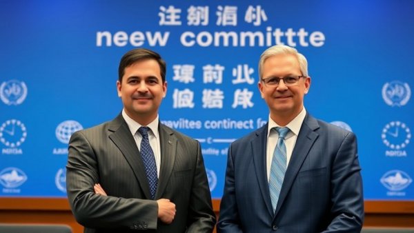 Federal Healthcare Advisory Committee announcement by two men.