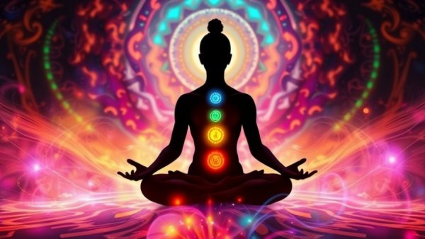 Restore Body Healing meditation with vibrant chakra alignment.