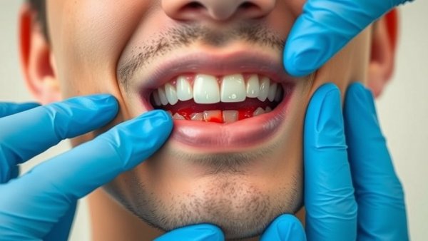 Examination of bleeding gums relation to fertility.