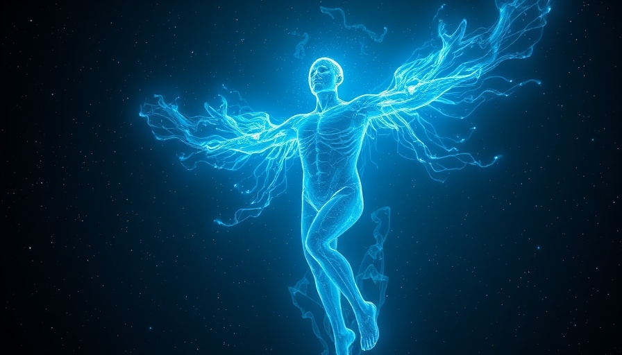 Glowing human figure symbolizing 528 Hz whole body cell regeneration.