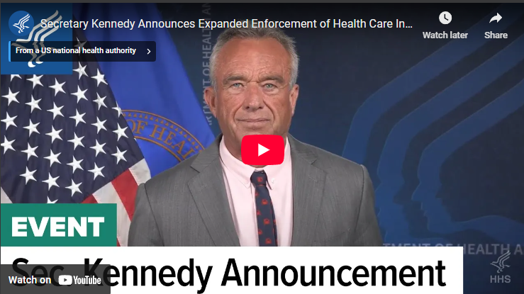 Health care information blocking regulations announcement by official