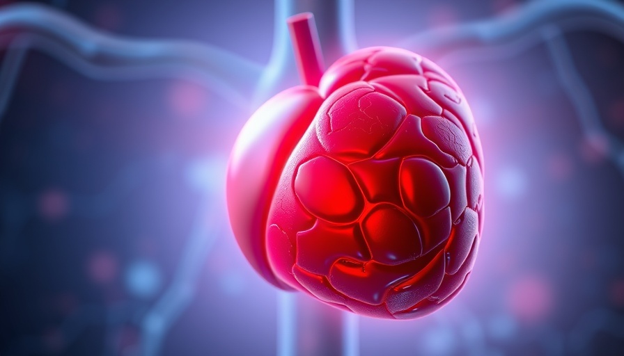 3D rendered human liver glowing symbolizing healing.