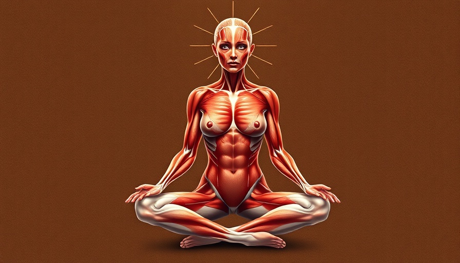 Anatomical illustration showing 324 Hz muscle frequency healing.