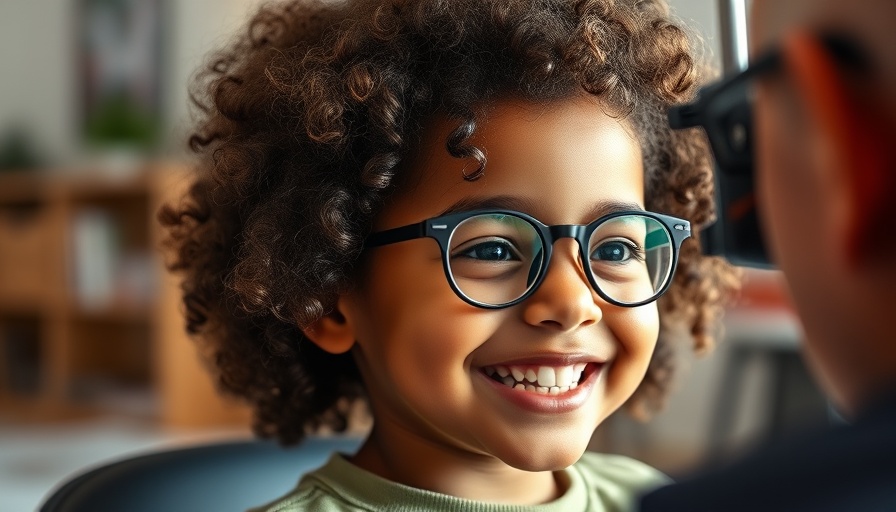 Child eye test illustrating diet and nearsightedness.