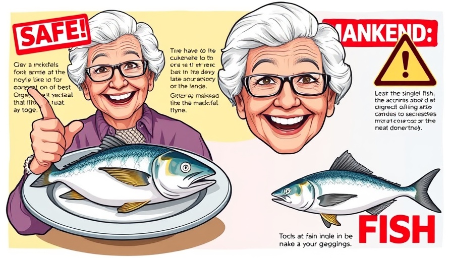 Colorful collage on dangerous fish for seniors; informative and vibrant.