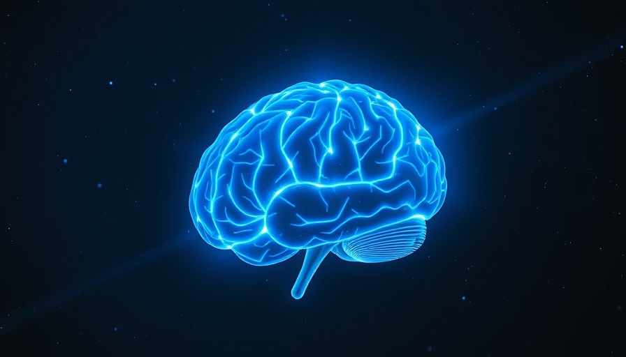 Enhancing Intelligence concept with a glowing digital brain.