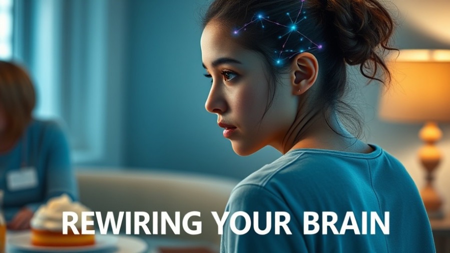 A young woman overcoming cravings, turning from desserts, symbolizing food addiction recovery and healthy eating habits.