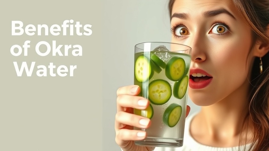Amazed woman holding okra water, showcasing okra water benefits for hydration and skin health.
