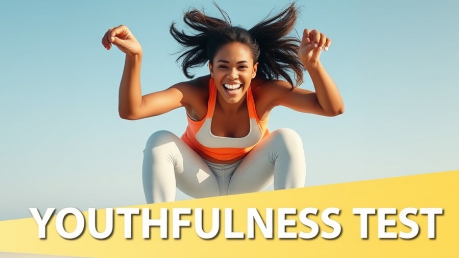 Energetic young woman joyfully squatting, representing fitness movements and a wellness journey.