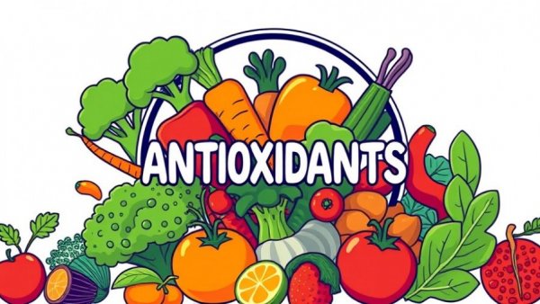 Bold cartoon vegetables exemplifying the nutritarian diet for longevity.