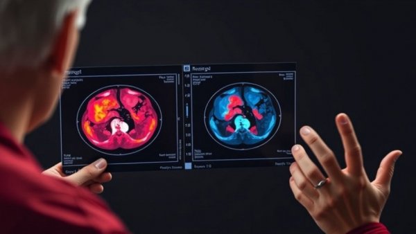 Blood sugar control insights with plant-based diet visualized in abdominal scans.