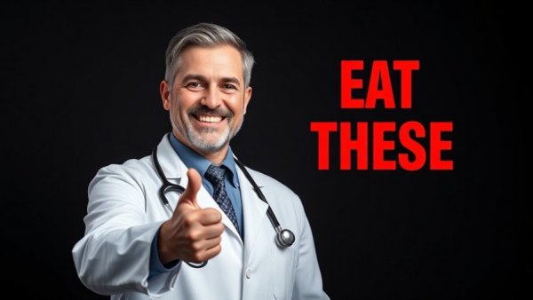 Doctor highlighting foods that trigger GLP-1 naturally; kidney bean, almond, seed.