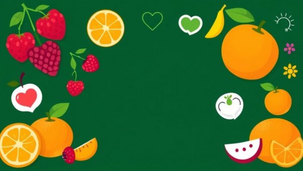 Illustration of lower heart attack risk foods with health icons.
