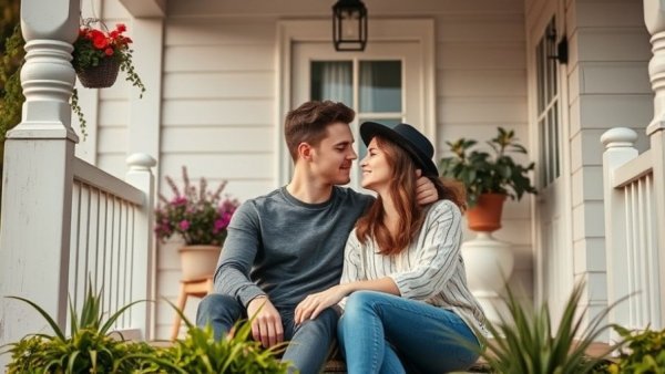 Cozy porch moment for long-distance relationship ideas