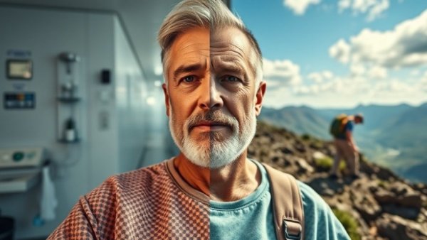 Heart Health Choices: Hospital recovery to hiking journey image.