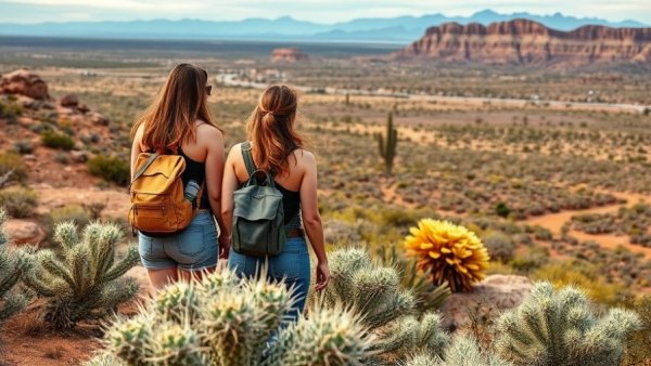 Women hiking at Arizona resorts with scenic desert trails.