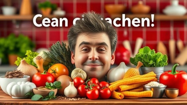 Educational display of ingredient swaps emphasizing healthy choices