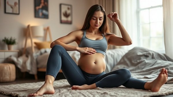 Postpartum exercises for tightening belly after pregnancy.