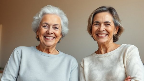 Two women casually posing and smiling indoors, related to 25-Minute After Meal Walk.