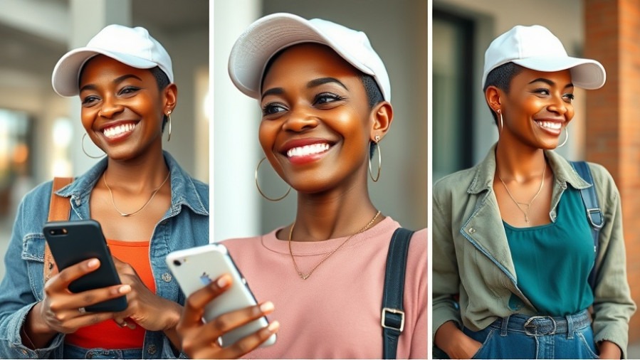 Joyful Black woman in stylish attire showcasing community support and personal growth.